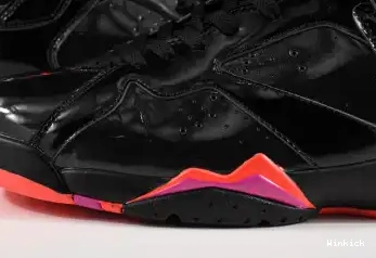 JORDAN 7 PATENT BLACK 313358-006 AIR RETRO 0707